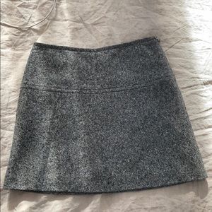 Cute wool mini skirt - black and grey tones